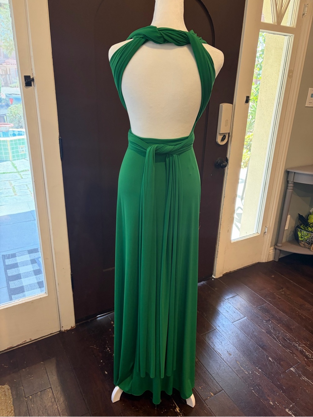 Von Vonni Emerald Green Convertible Maxi Dress Skirt